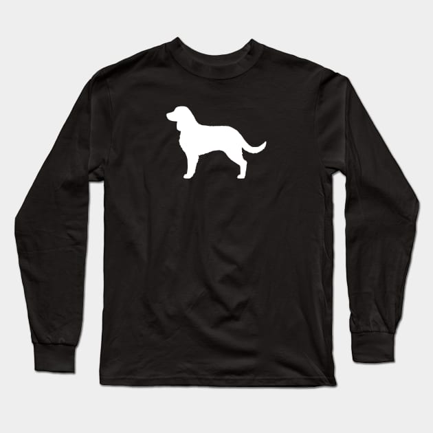 American Water Spaniel Silhouette Long Sleeve T-Shirt by Coffee Squirrel